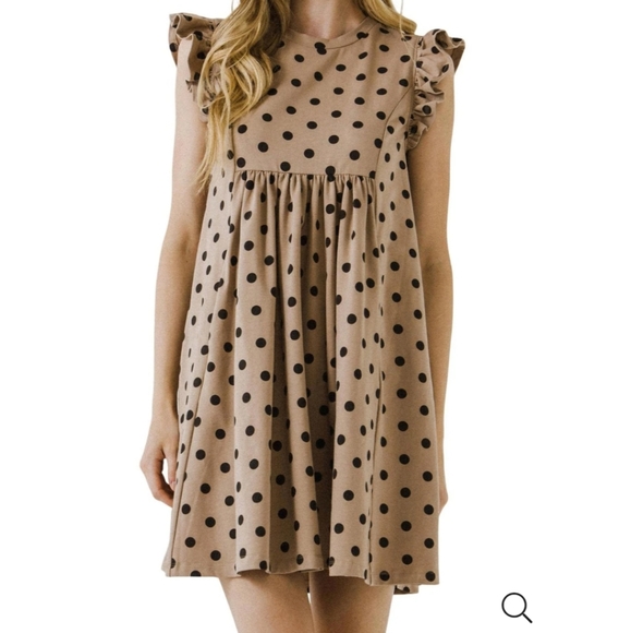 English Factory Dresses & Skirts - RARE NWT Polka-Dot Dotted Babydoll Mini Dress
